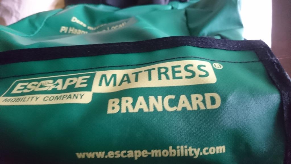 Escape mattrass brancard evacuatiematras, Ophalen, Zo goed als nieuw