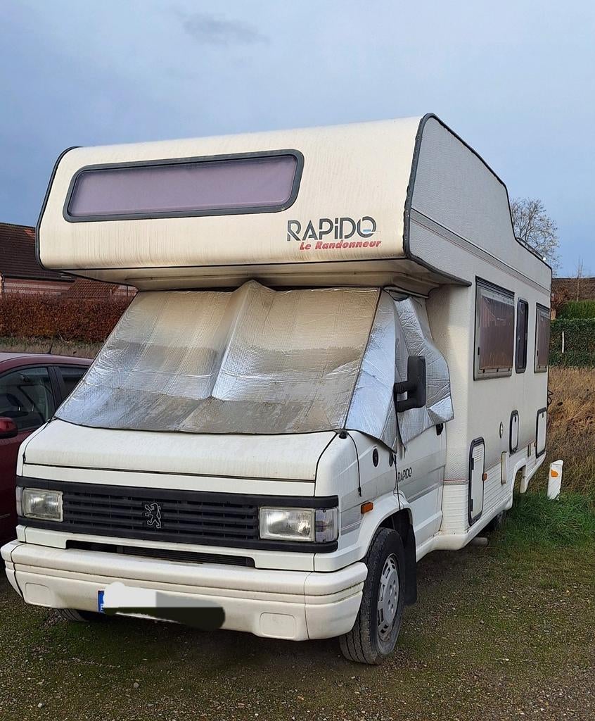 Te renoveren Peugeot camper met lage km stand - p.o.t.k., Caravans en Kamperen, Alkoof, Koelkast, Treinzit, Particulier