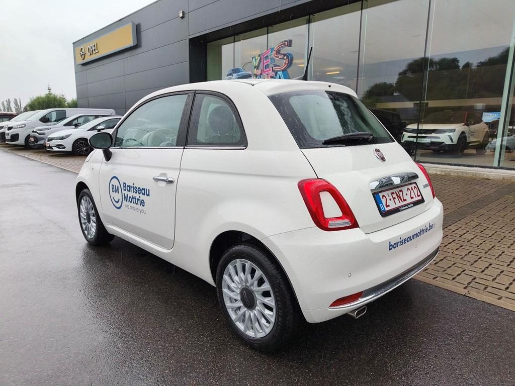 Fiat 500 1.0 MILD HYBRID DOLCEVITA LIGHT * PANO DAK * CARPL, Auto's, Fiat, Wit, Handgeschakeld, Parkeersensor, Stadsauto