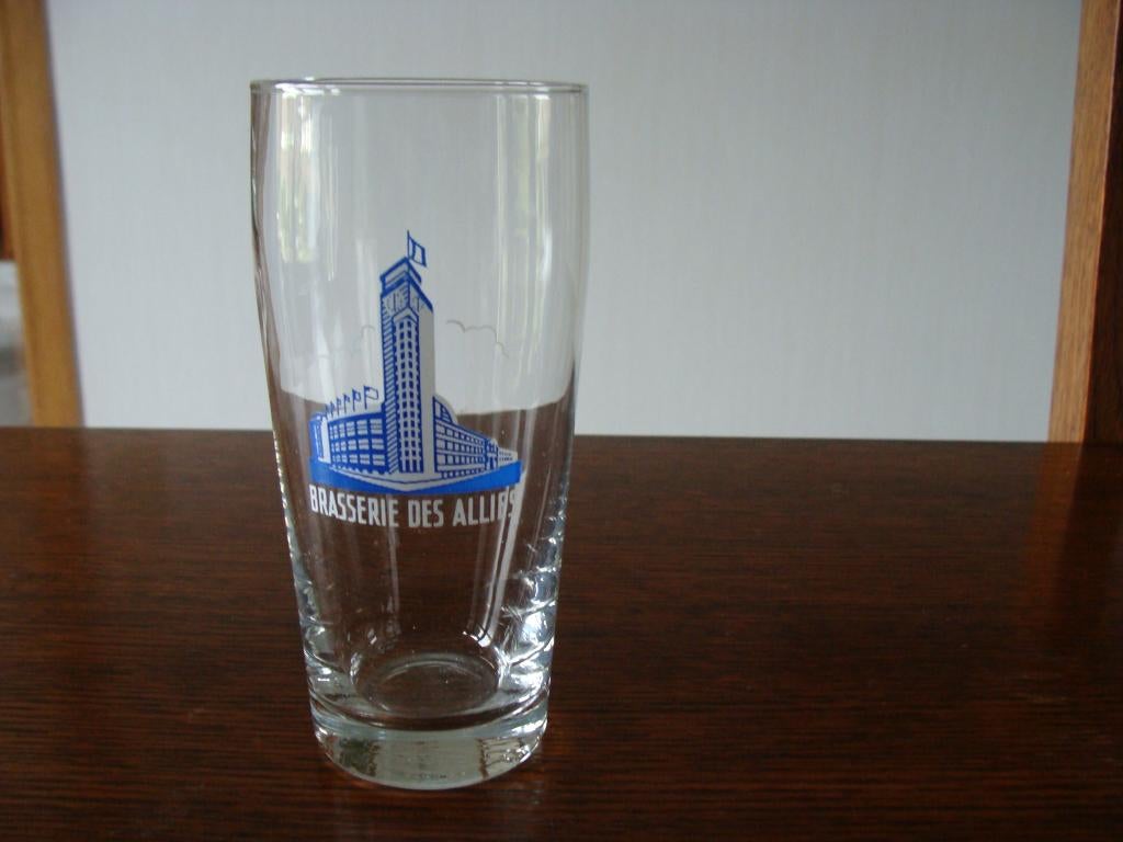 1 ancien verre à bière, Brasserie des Alliés, neuf, Enlèvement ou Envoi, Neuf, Verre ou Verres, Autres marques