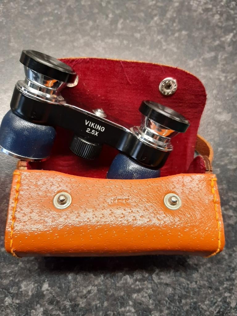 vintage VIKING kleine zakverrekijker 2.5x, Audio, Tv en Foto, Optische apparatuur | Verrekijkers, Verzenden