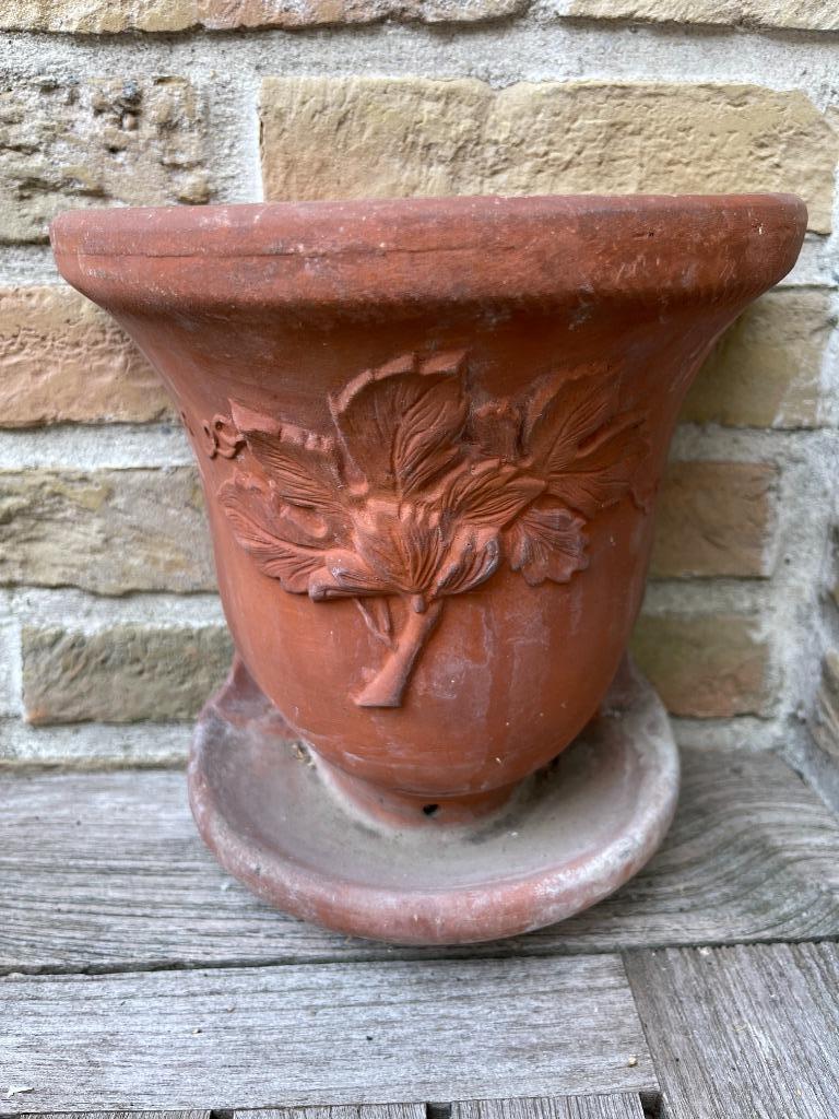 oude muurpot terracotta  ., Ophalen of Verzenden, Terracotta