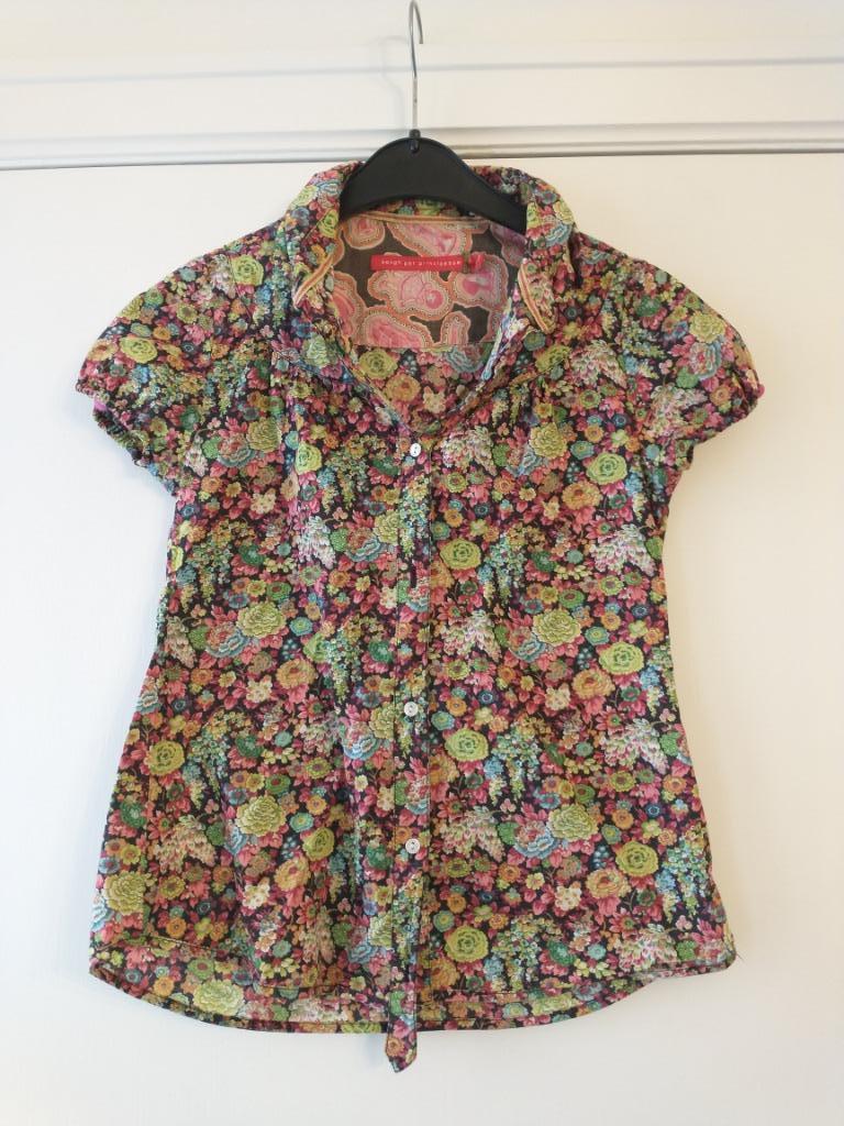 Fleurig bloesje - Beng per principesse - maat 134/140, Kinderen en Baby's, Gebruikt, Meisje, Overhemd of Blouse, Ophalen of Verzenden