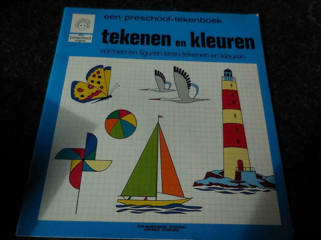 [965]boek : tekenen en kleuren een preschool-tekenboek, Ophalen of Verzenden