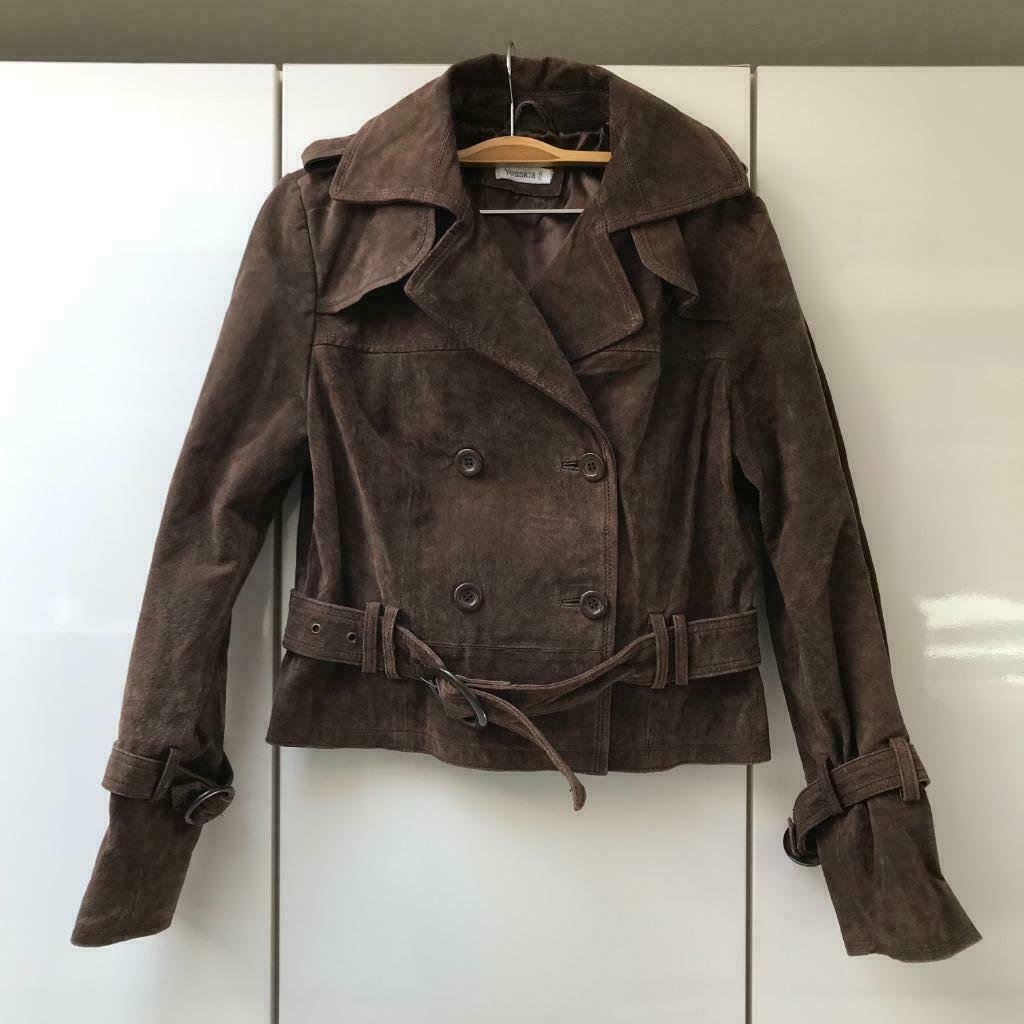 Veste brune en croûte de porc Yessica - Taille 40 -, Taille 38/40 (M), Enlèvement ou Envoi, Yessica, Comme neuf
