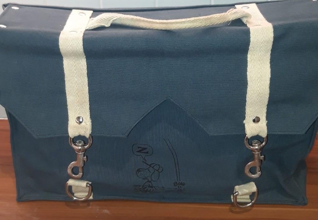 Cartable Snoopy en toile vintage 80', Verzamelen, Stripfiguren, Ophalen, Snoopy, Nieuw, Overige typen