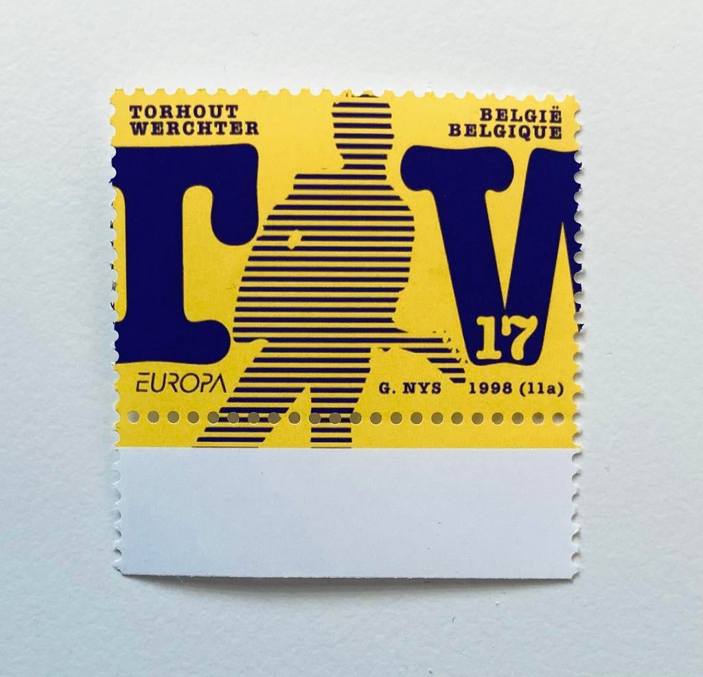 postfrisse zegel festival Torhout - Werchter, Ophalen of Verzenden