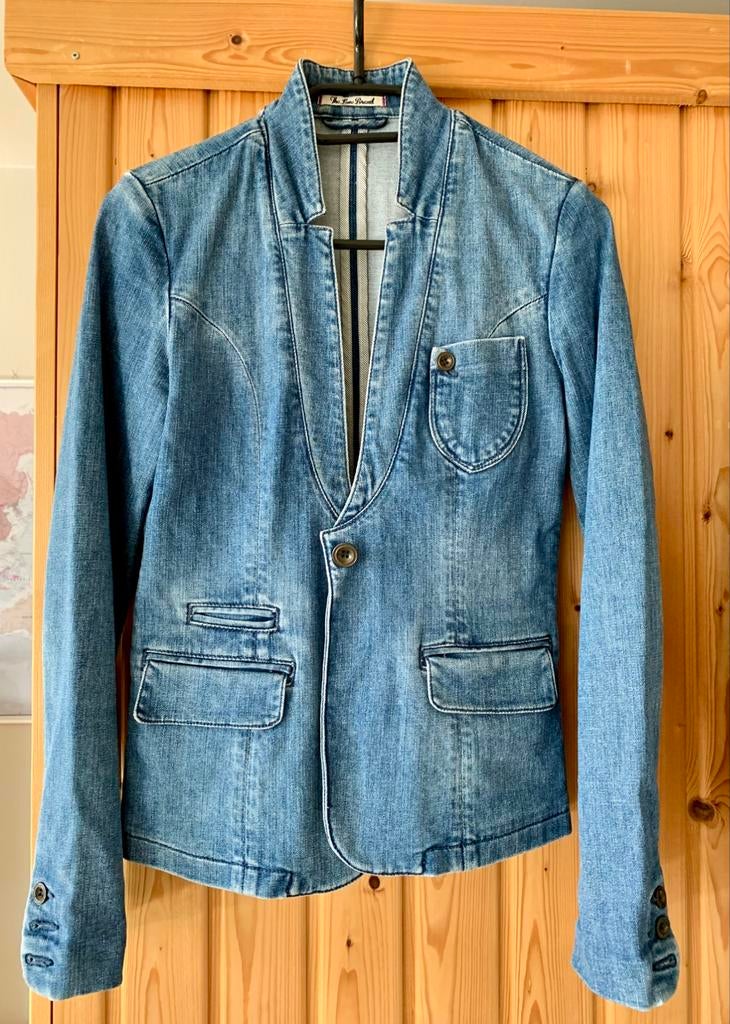 Jeansvestje kleine maat 36, R95th, Blauw, Ophalen of Verzenden, Jasje
