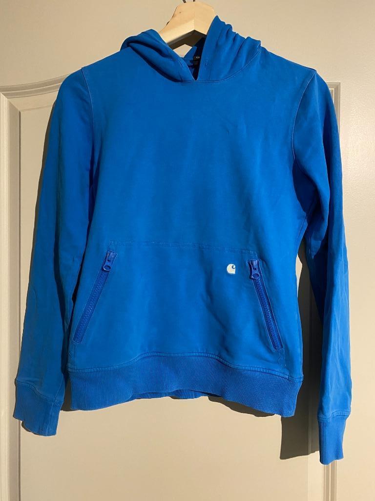 Blauwe trui Carhartt maat S, Blauw, Ophalen of Verzenden, Zo goed als nieuw, Maat 36 (S)