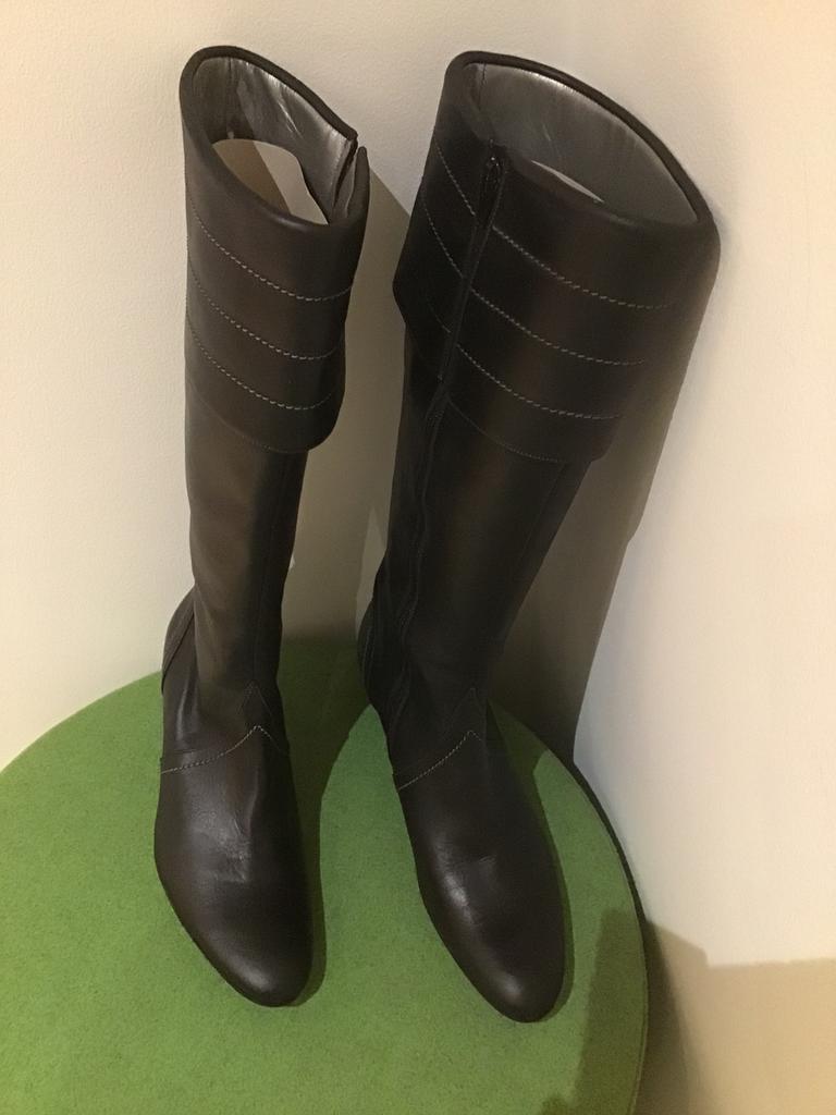 Bottes en cuir marron foncé pour femme taille 40, Vêtements | Femmes, Enlèvement ou Envoi, Neuf
