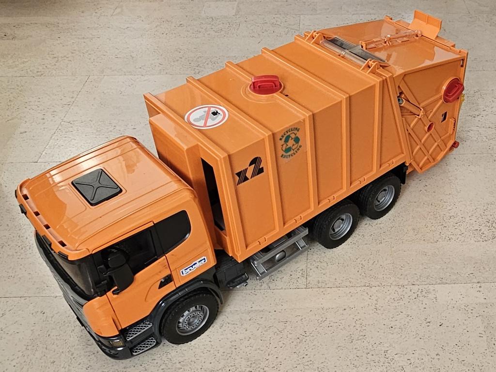 Bruder 03760 MAN TGS vuilniswagen, Ophalen of Verzenden, Zo goed als nieuw