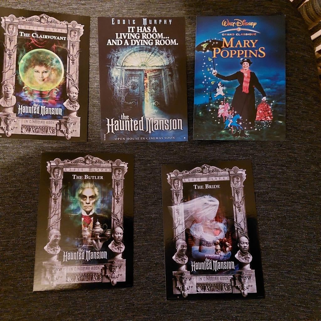 5 postkaarten Disney filmproducties, Verzamelen, Ophalen of Verzenden