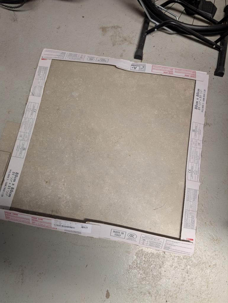 Tegel Icarus taupe 80x80, Ophalen, 60 cm of meer, Nieuw, Minder dan 5 m²