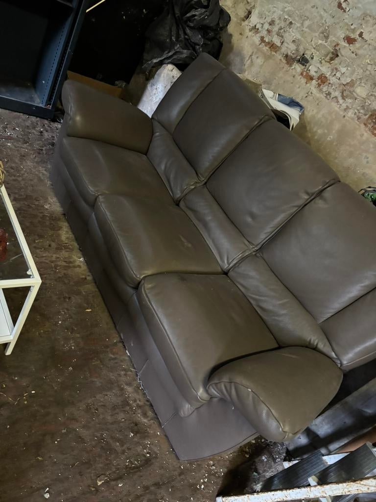 3-zit, Huis en Inrichting, Zetels | Complete zithoeken, Ophalen, Gebruikt, Leer