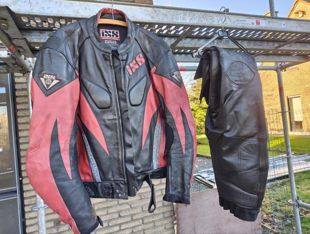 Retro lederen moto pak ixs., Motoren, Kleding | Motorkleding, Ophalen of Verzenden