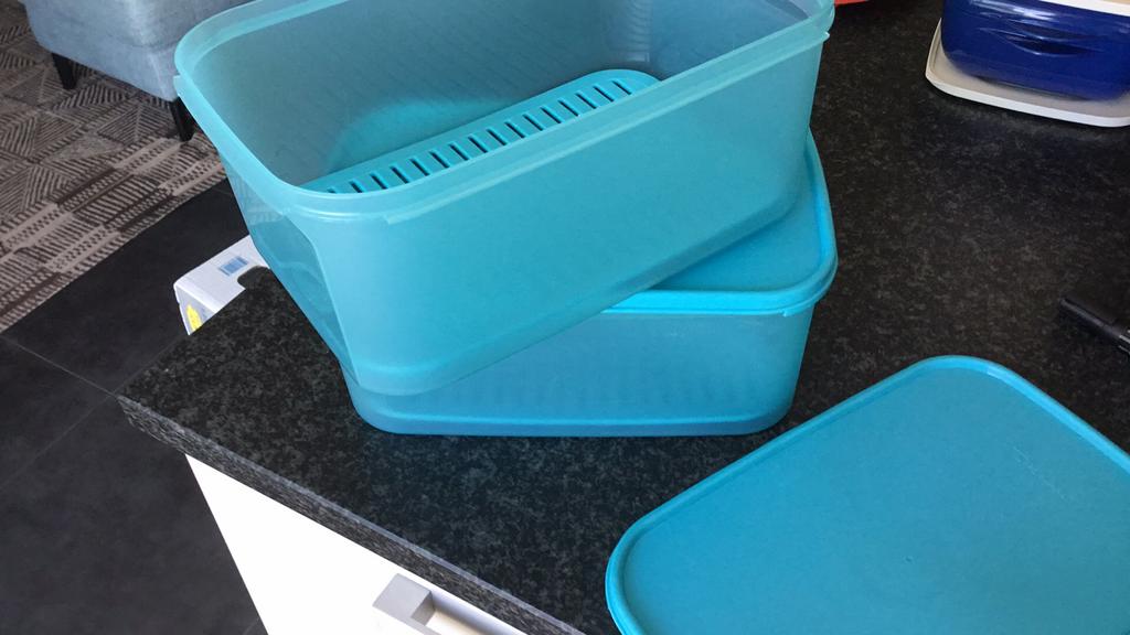 Ruimtespaarder tupperware 4,3 L, Huis en Inrichting, Ophalen of Verzenden, Zo goed als nieuw