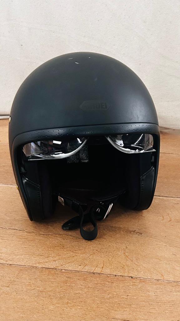 Scooter helm Shoei - Zwart + Handschoenen, XS, Dames, Shoei, Tweedehands
