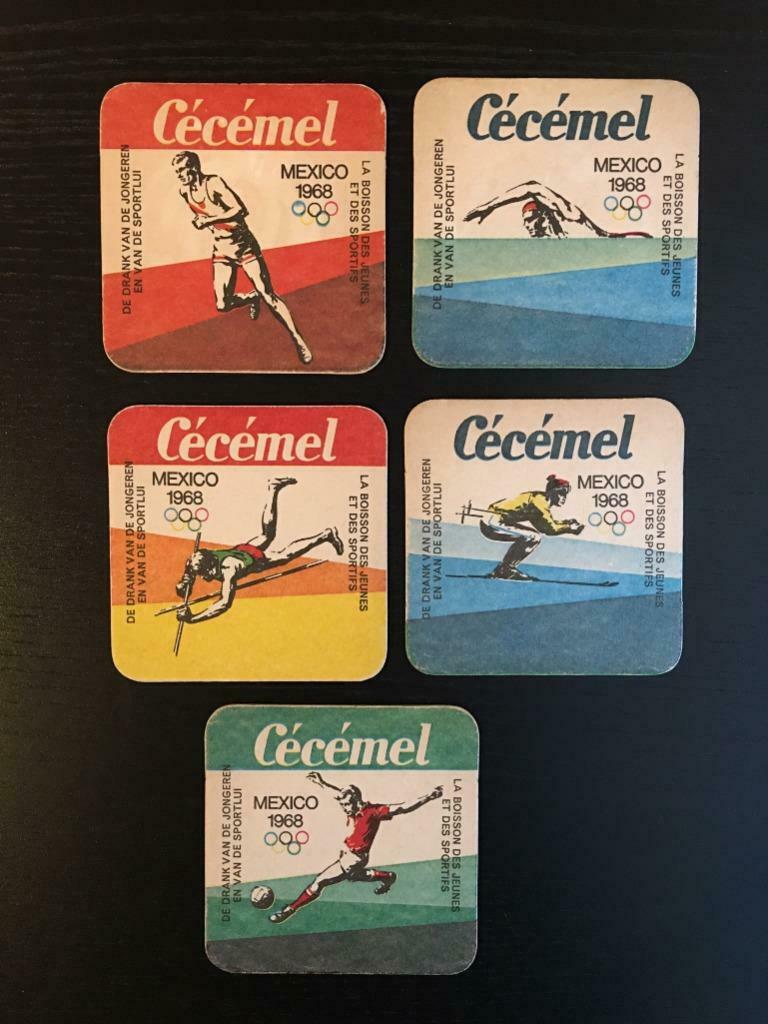 Bierviltjes CECEMEL - Mexico 1968, Enlèvement ou Envoi, Neuf, Sous-bock