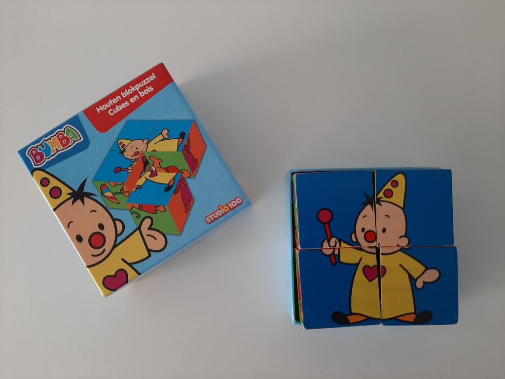 Bumba houten blokpuzzel kind, Enlèvement ou Envoi, Comme neuf, 6 mois à 2 ans, Moins de 10 pièces