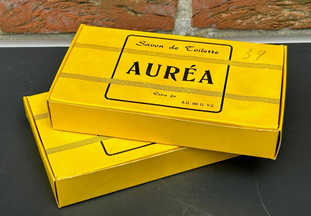 Oude doos handzeep AUREA, Ophalen of Verzenden