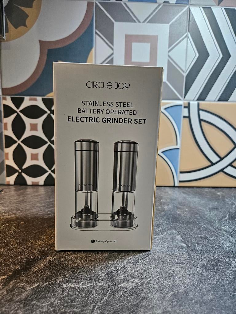Circle joy, moulin sel & poivre avec batteries, Neuf