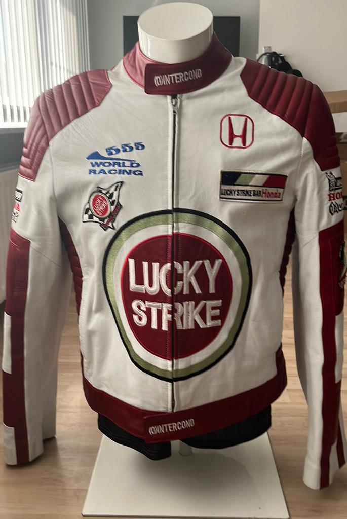 Exclusieve Lederen Lucky Strike Jas, Enlèvement ou Envoi, Comme neuf, Taille 56/58 (XL)