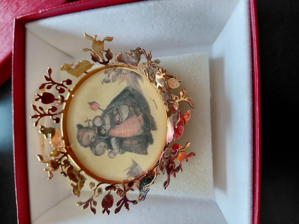Hummel gold 24 kt Christmas ornament collection 24kt, Antiek en Kunst, Ophalen of Verzenden, Goud