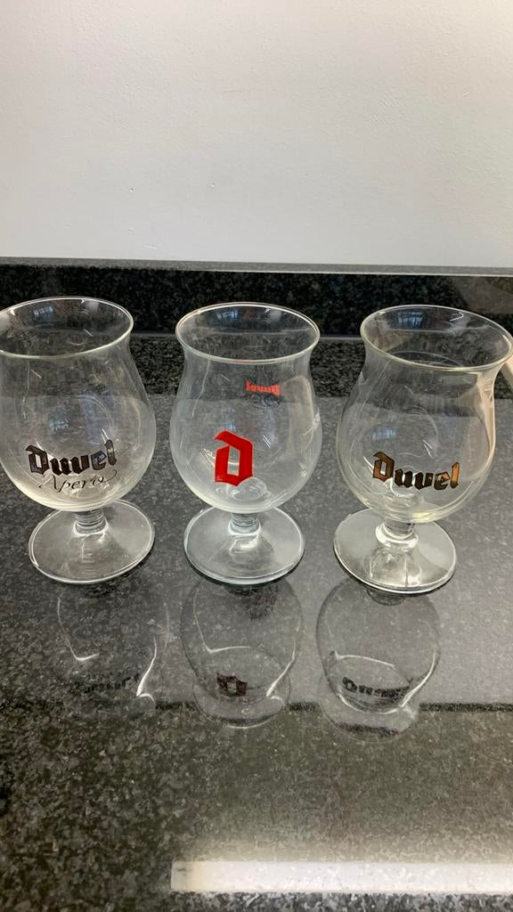 Duvelglazen klein 16 cl, per stuk, Ophalen of Verzenden, Zo goed als nieuw