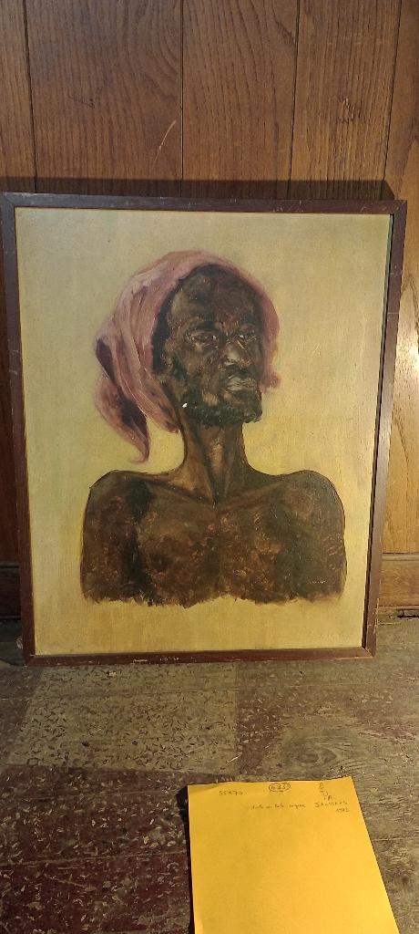 Peinture sur toile signée "Isa Janssens", 55x70, n633, Antiquités & Art, Enlèvement, Expressionniste, Nature morte, Toile