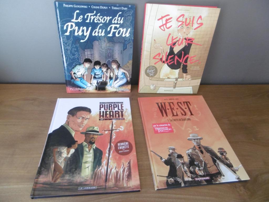 4 albums : EO + dédicace, Enlèvement ou Envoi