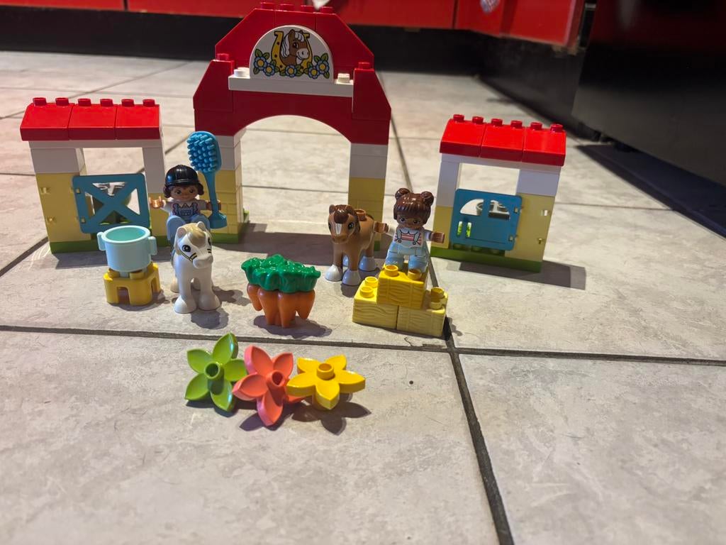 Paarden duplo, Kinderen en Baby's, Ophalen, Gebruikt, Complete set, Duplo