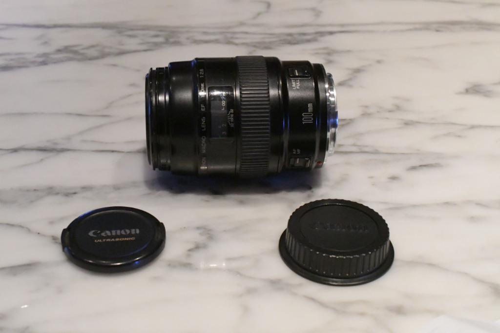 Canon macro lens EF 100mm/ f2.8, Ophalen of Verzenden, 1980 tot heden, Lens of Lenzen