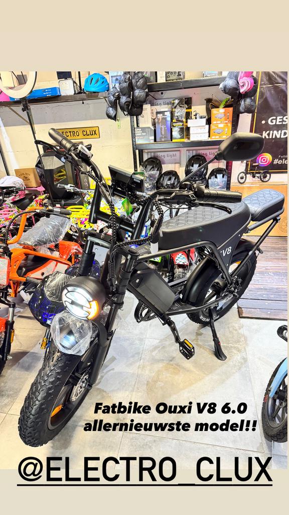 Allernieuwste Ouxi Fatbike V8 6.0 Model/NFC Start/Spiegel, Enlèvement, Comme neuf