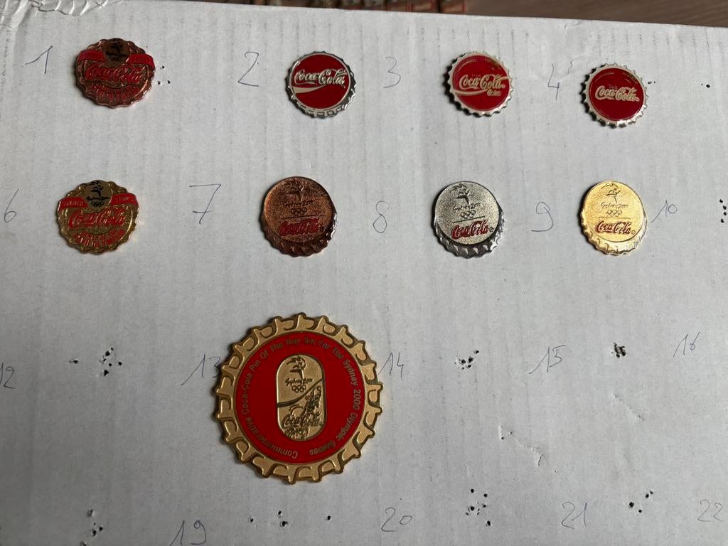 Coca cola pins, Ophalen of Verzenden, Zo goed als nieuw, Merk, Speldje of Pin