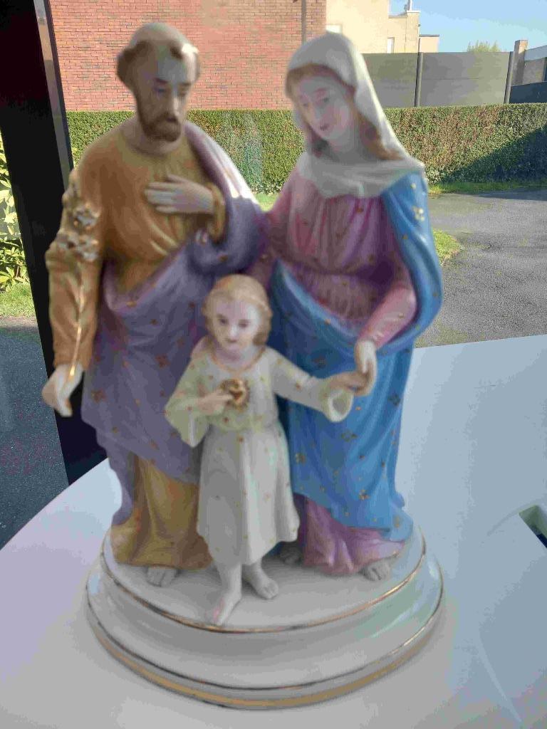 Beeld Jozef, Maria en kindje Jezus, Antiek en Kunst, Ophalen
