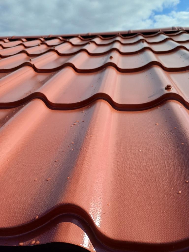 dakplaten en nok, Nieuw, Metaal, Rood, Ophalen