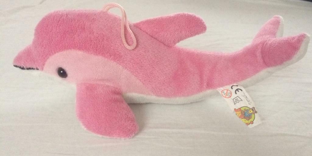 roze pluchen dolfijn hanglintje, Ophalen of Verzenden, Gebruikt, Overige typen