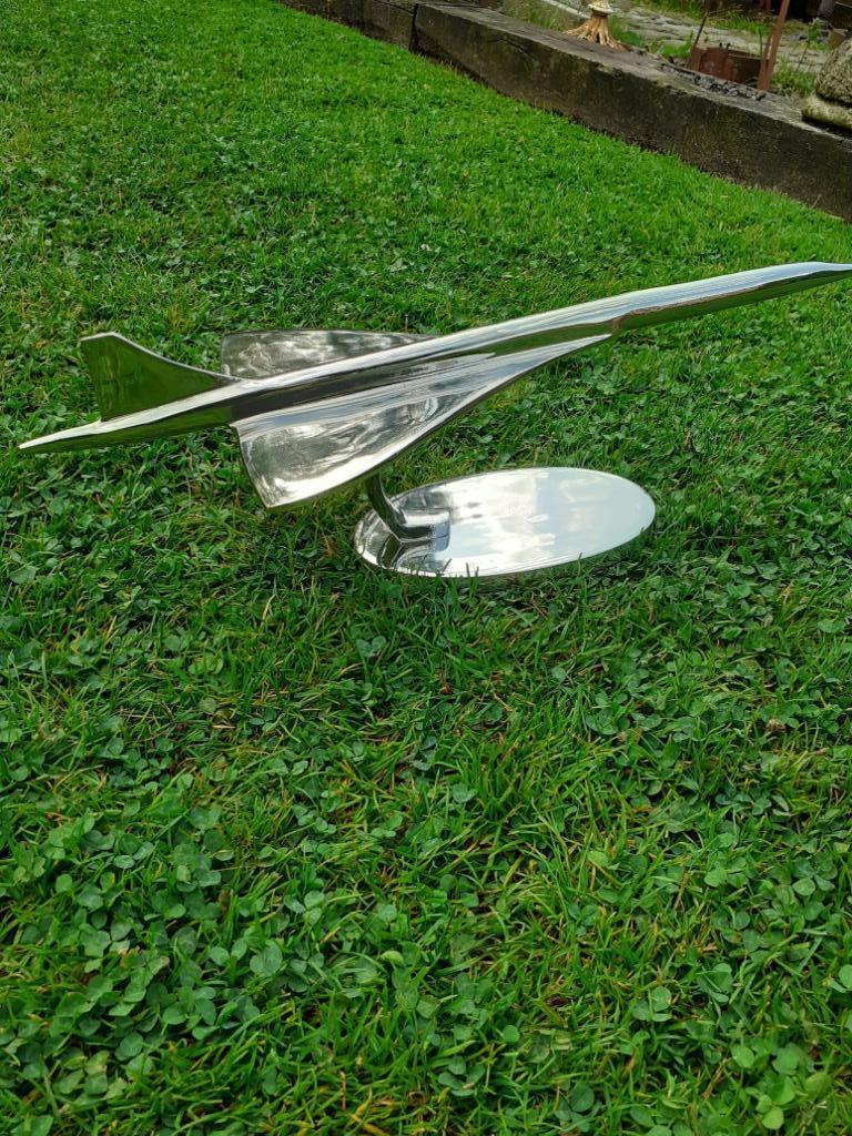 PRACHTIG CONCORDE-VLIEGTUIG GEMAAKT VAN GEGOTEN ALUMINIUM, Ophalen of Verzenden, Zo goed als nieuw, Schaalmodel