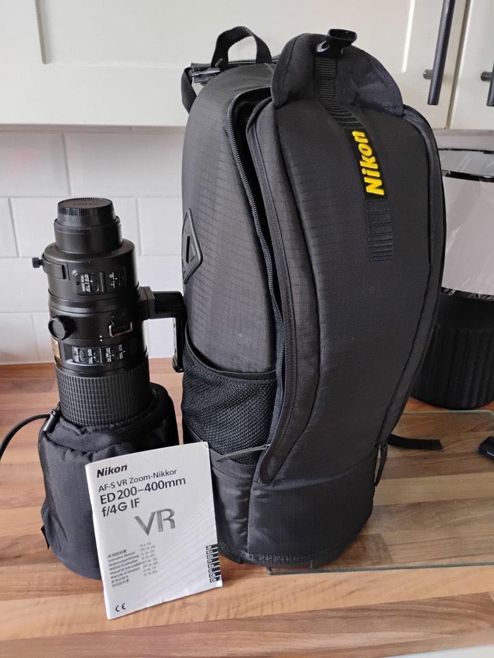 Nikon AF-S VR Zoom-Nikkor ED 200-400mm f/4G IF, Audio, Tv en Foto, Ophalen of Verzenden, Zo goed als nieuw, Overige typen