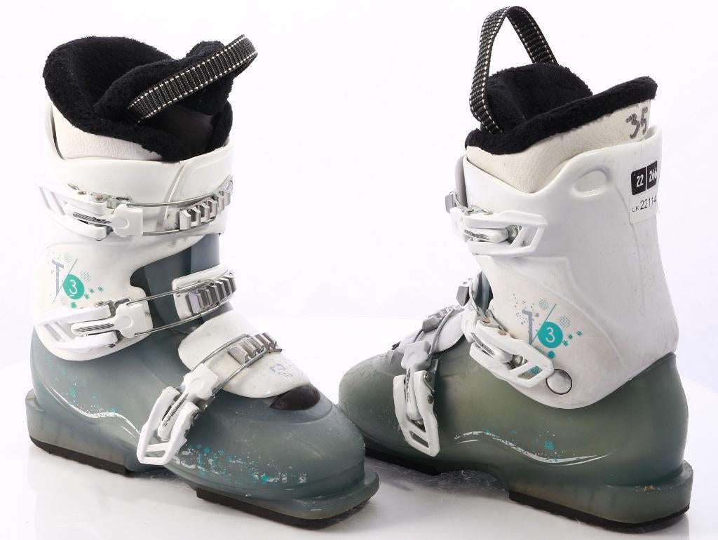 35 36 EU kinder skischoenen SALOMON T3, thermicfit, Gebruikt, Carve, Salomon, Ophalen of Verzenden