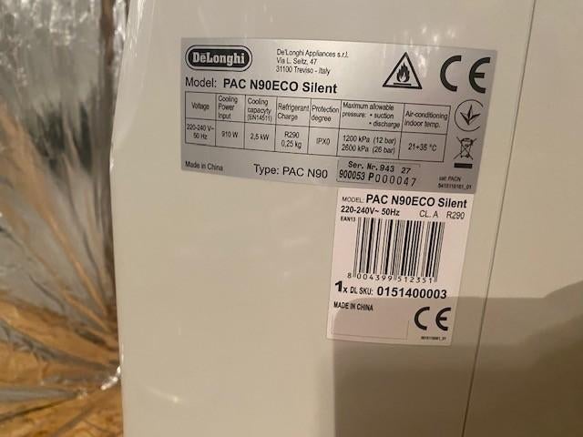 MOBILE AIRCO DE LONGHI, Elektronische apparatuur, Airco's, Ophalen, Koelen en Ontvochtigen, Timer, 3 snelheden of meer