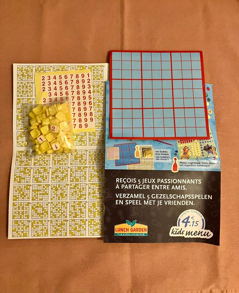 Mini-jeu de société Sudoku Lunch Garden, 1 ou 2 joueurs, Enlèvement ou Envoi, Neuf, Quick