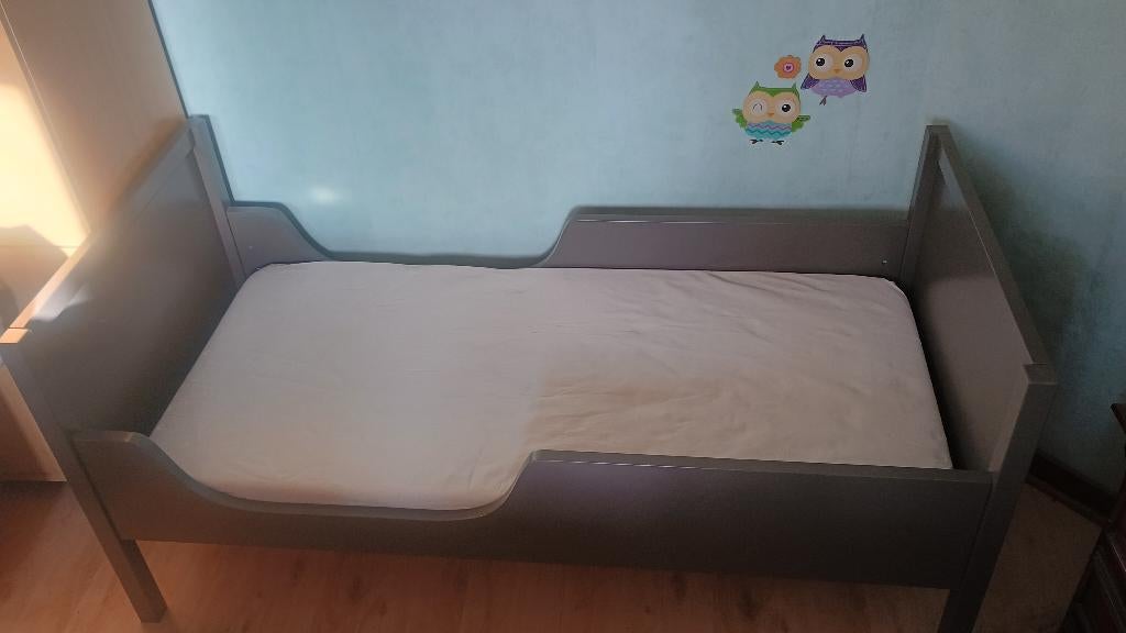 Kinderbed, taupe, Quax, 70 tot 85 cm, 140 tot 160 cm, Zo goed als nieuw, Ophalen