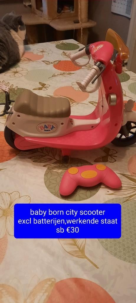 baby born scooter, Kinderen en Baby's, Speelgoed | Poppen, Ophalen, Gebruikt