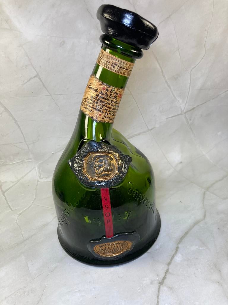 Bouteille en verre vert d'Armagnac Saint-Vivant VSOP, Ophalen of Verzenden