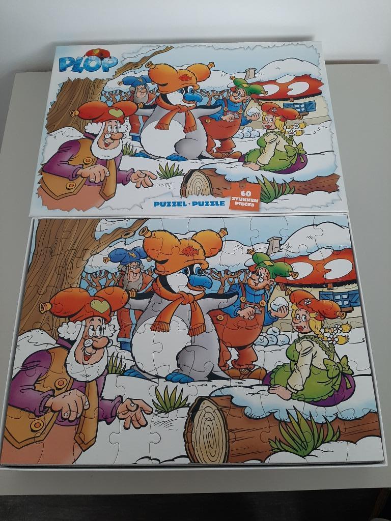 Puzzel Plop en de pinguïn, Ophalen, Meer dan 50 stukjes, Zo goed als nieuw, 4 tot 6 jaar