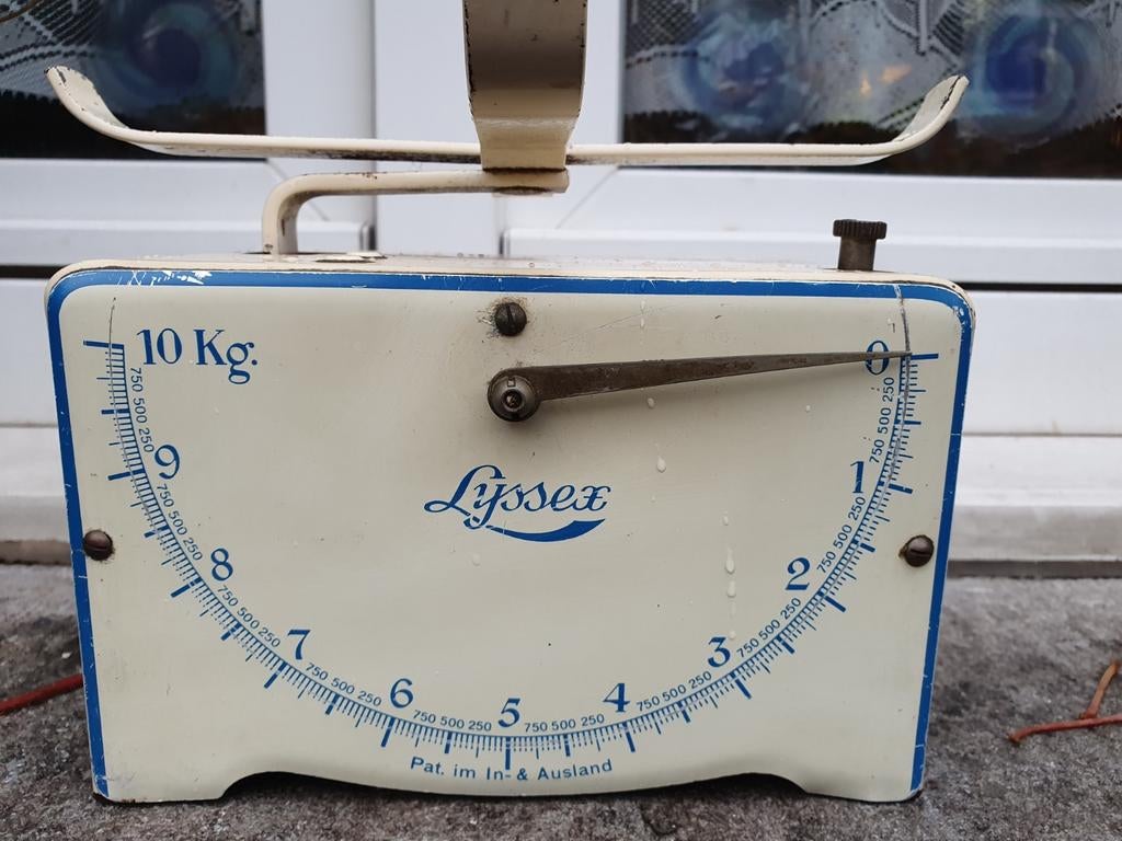 Lyssex weegschaal. 10 kg zonder schaal, Antiek en Kunst, Ophalen of Verzenden
