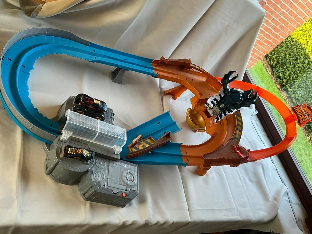 Hot wheels racebaan schorpioen, Enlèvement ou Envoi, Comme neuf, Circuit, Hot Wheels