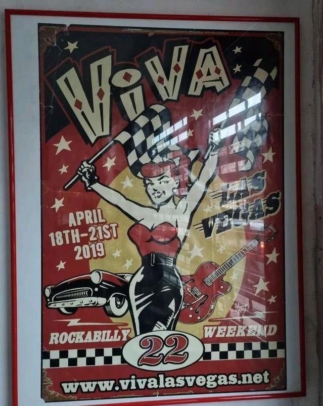 Viva Las Vegas frame, Verzamelen, Posters, Ophalen of Verzenden, Gebruikt