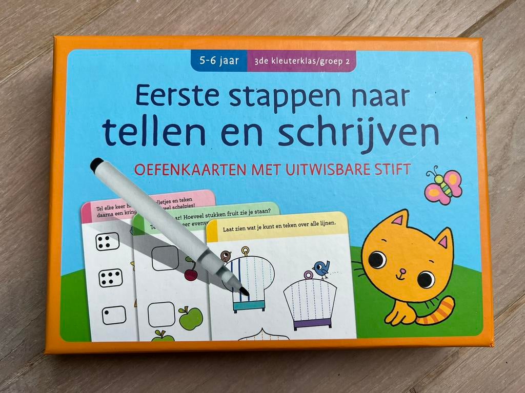 Oefenkaarten met uitwisbare stift van Deltas, Kinderen en Baby's, Ophalen of Verzenden, Gebruikt, Ontdekken